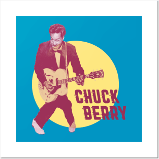 Chuck Berry - Father of Rock and Roll RETRO Posters and Art